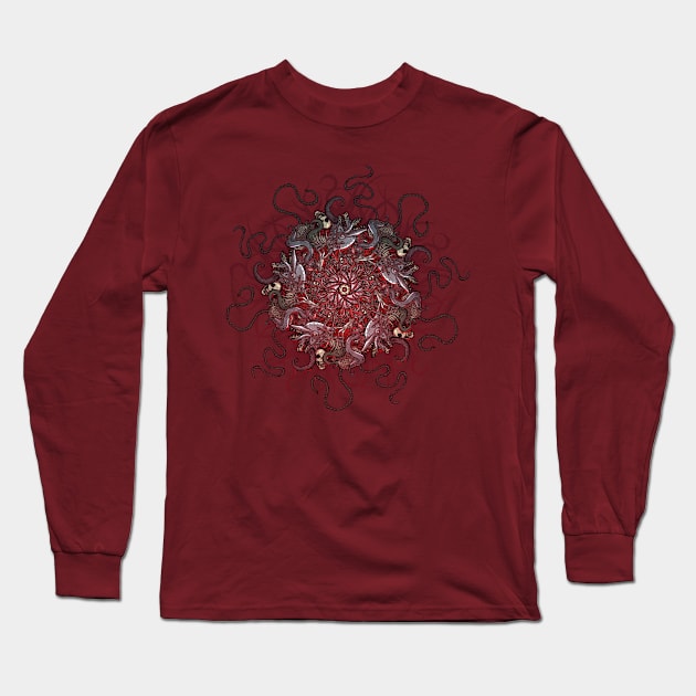 Unsettling (no background) Long Sleeve T-Shirt by mogstomp